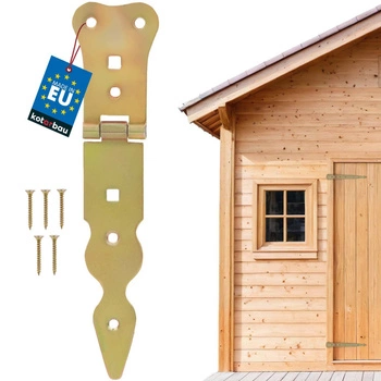 Zawias altanowy wąski do okiennic drzwi złoty 150 mm