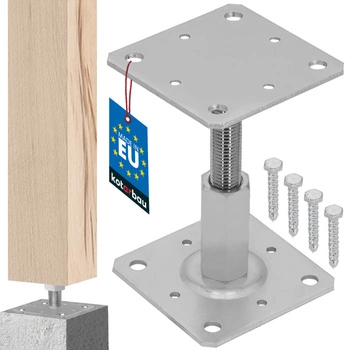Wspornik słupa regulowany w pionie 110x110 mm