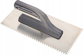 Kielnia szpachla wygładzająca zębata nierdzewna 270x128mm