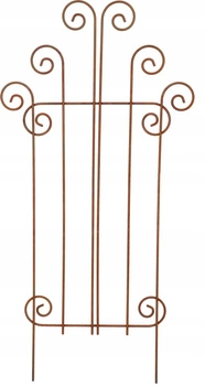 Płotek palisada przęsło ogrodowe wbijane rdza 48 cm