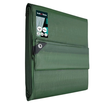 Plandeka ochronna mocna gruba uniwersalna oliwkowa 120 g/m2 5x6 m