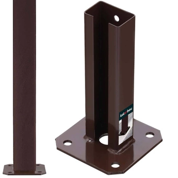 Podstawa słupa przykręcana brązowa 60x40 mm