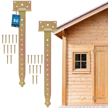 Zawias altanowy budowlany żółty 400 mm zestaw 2 szt.