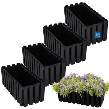 Skrzynka balkonowa rustykalna 400 mm zestaw 4 szt.