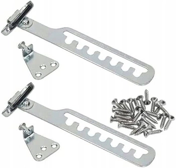 Blokada okienna 19 cm ogranicznik grzebieniowy - 2 szt.