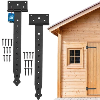 Zawias altanowy budowlany czarny 350 mm zestaw 2 szt.