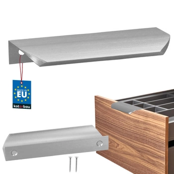 Uchwyt meblowy aluminium srebrny 96/116 mm