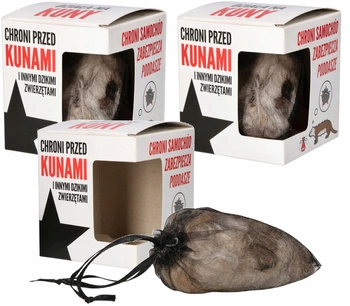 Zestaw kunagone odstraszacz na kuny sierść do auta domu - 3 szt.