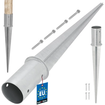 Podstawa słupa wbijana okrągła fi 80 mm