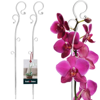 Podpora do roślin plastikowa transparentna 39 cm zestaw 2 szt.