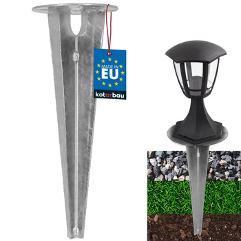 Podstawa do lamp ogrodowych wbijana do ziemi kotwa gruntowa 115 mm