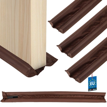 Uszczelka piankowa pod drzwi 30 mm 95 cm brązowa zestaw 3 szt