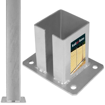 Podstawa słupka bramowego ogrodzenia przykręcana 100x100 mm