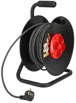 Zwijak przedłużacz bębnowy 3x1 budowlany z/u 30m