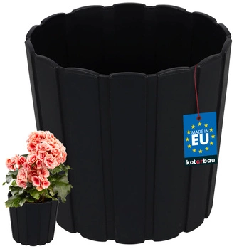 Doniczka plastikowa antracyt 5x15 cm