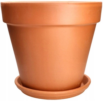 Doniczka donica osłonka ceramiczna terakota podstawka fi 35