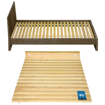 Stelaż do łóżka drewniany listwy materac 100x200 cm