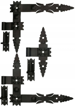 Zawias pasowy kątowy 400 garażowy narożny okiennic