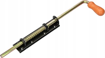 Zasuwa sprężynowa rygiel 380/13mm bram garaż drzwi - Kolor czarny