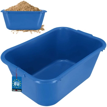 Kastra budowlana ogrodowa prostokątna na zaprawę niebieski 55 l