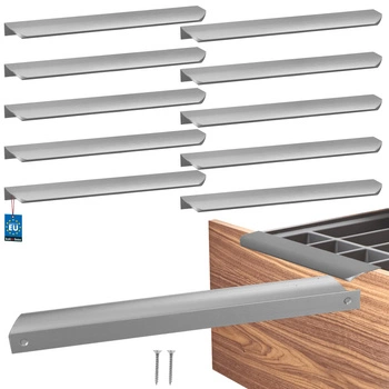 Uchwyt meblowy aluminium srebrny 256/276 mm zestaw 10 szt