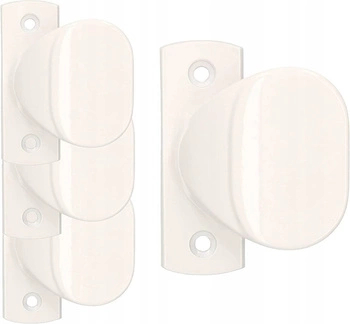 Pochwyt drzwiowy zestaw 65 drzwi furtki bramki - 4 szt. - Kolor biały