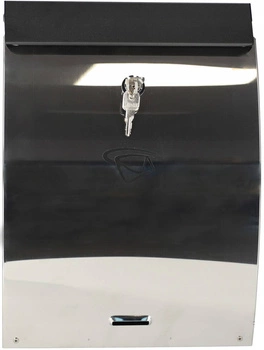 Skrzynka czarna na listy gazety 345x250 pocztowa stalowa