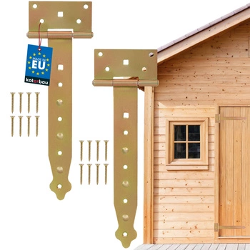 Zawias altanowy budowlany żółty 250 mm zestaw 2 szt.