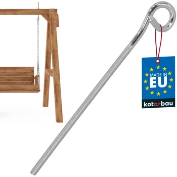 Hak huśtawkowy wkręcany nierdzewny M10 300 mm
