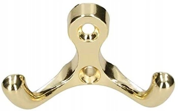 Wieszak ścienny ubraniowy pajączek złoty meblowy