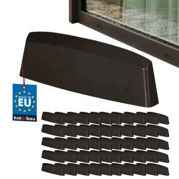 Zaślepka odwodnień do okien PCV brąz 36 mm zestaw 50 szt