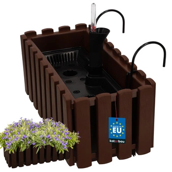 Doniczka balkonowa balkonowa brązowa 400 MM