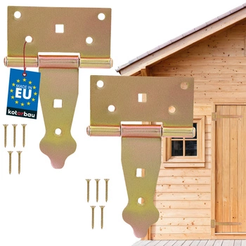 Zawias altanowy budowlany żółty 100 mm zestaw 2 szt.