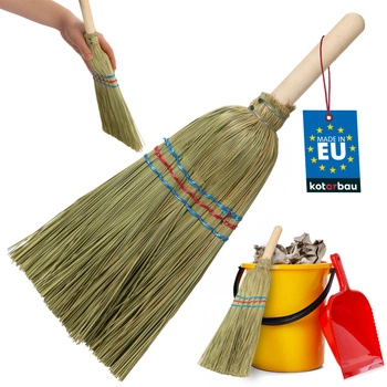 Miotełka miotła słomiana zmiotka mini 17x32,5 cm