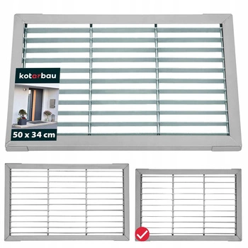 Wycieraczka metalowa kratka do butów ocynkowana 50x34