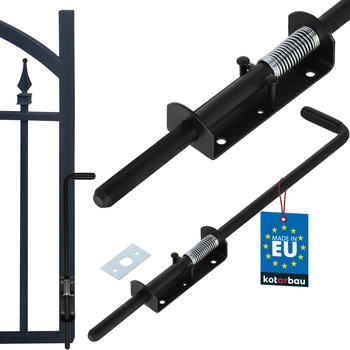 Zasuwa bramowa garażowa rygiel sprężynowy 500 mm