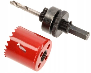 Otwornica bimetalowa 44mm koronka wietrło adapter