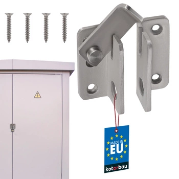 Zasuwa drzwiowa stalowa wrzeciądz skobel inox 60x50