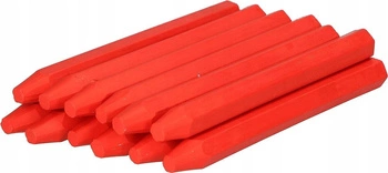 Kreda techniczna czerwona znakowania drewna - 12 szt