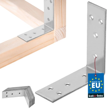 Kątownik ciesielski nierdzewny ocynkowany 60x60x20 mm zestaw 12 szt