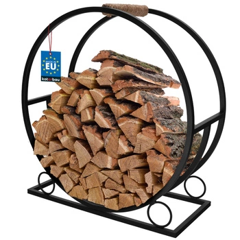 Stojak nosidło na drewno kominkowe opałowe kominka pieca loft