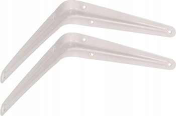 Kątownik pod półkę wspornik podpórka 20x15 cm  2 szt. - Kolor biały