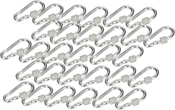 Karabińczyk karabinek skręcany 40 hak do lin - 50 szt.
