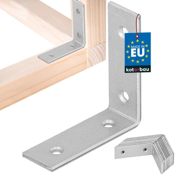 Kątownik ciesielski nierdzewny ocynkowany 50x50x17 mm zestaw 12 szt