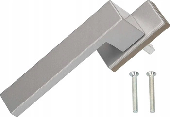 Klamka okienna srebrna aluminiowa balkonowa okna
