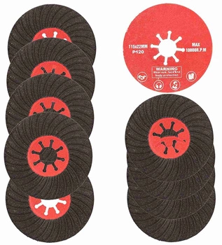 Dysk tarcza szlifierki krążek ścierny 120 gres - 10 szt.