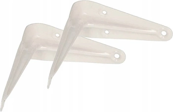 Kątownik pod półkę wspornik podpórka 10x7,5 cm  2 szt. - Kolor biały