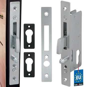 Zamek hakowy do drzwi bramy przesuwnej garażowej na wkład h-50