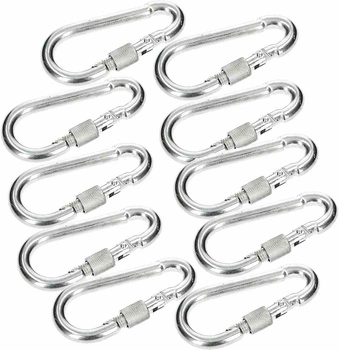 Karabińczyk karabinek skręcany 100 hak do lin - 10 szt.