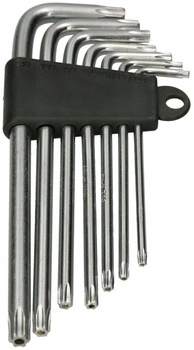 Klucze imbusowe wkrętaki gwiazdkowe torx cr.v - 7 szt.